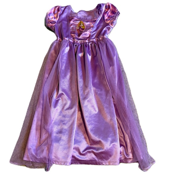 Disney Rapunzel Purple Princess Dress Sz 6 Pajama Nightgown - Picture 1 of 8